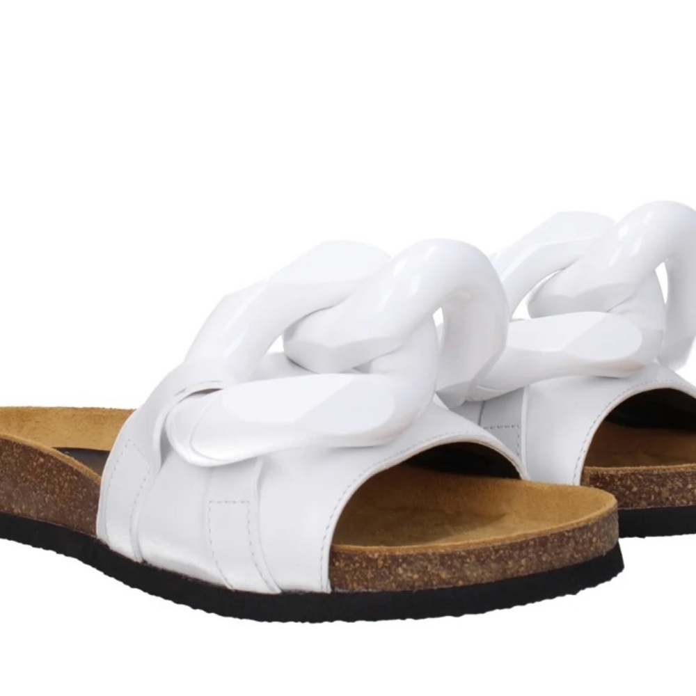 JW Anderson Link Leather Chain Sandals